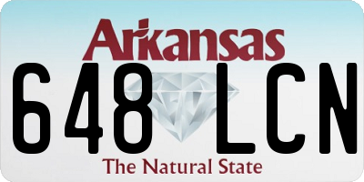 AR license plate 648LCN