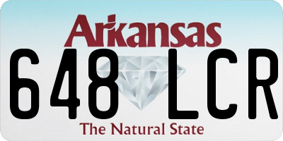 AR license plate 648LCR