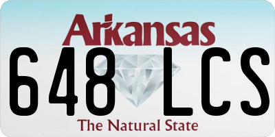 AR license plate 648LCS