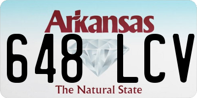 AR license plate 648LCV
