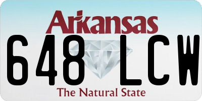 AR license plate 648LCW