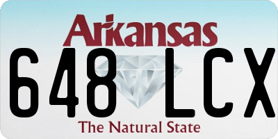 AR license plate 648LCX