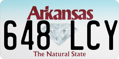 AR license plate 648LCY