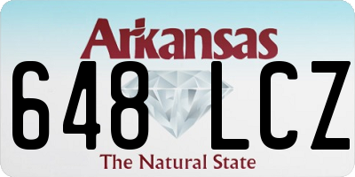 AR license plate 648LCZ