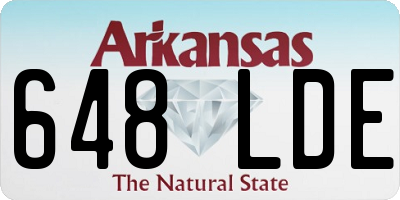 AR license plate 648LDE