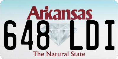 AR license plate 648LDI