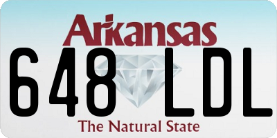 AR license plate 648LDL
