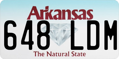AR license plate 648LDM