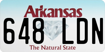 AR license plate 648LDN