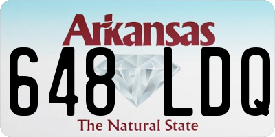 AR license plate 648LDQ