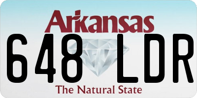 AR license plate 648LDR