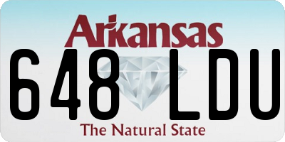 AR license plate 648LDU