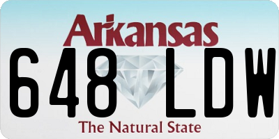 AR license plate 648LDW