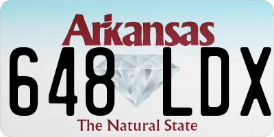 AR license plate 648LDX