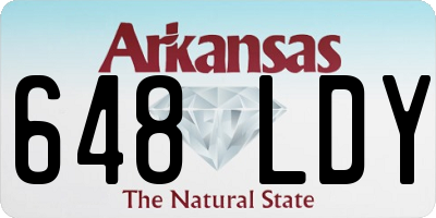 AR license plate 648LDY