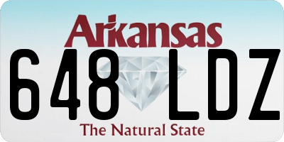 AR license plate 648LDZ