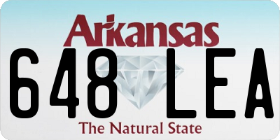 AR license plate 648LEA