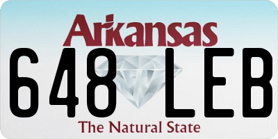 AR license plate 648LEB