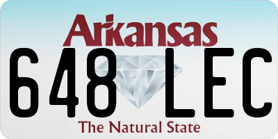 AR license plate 648LEC