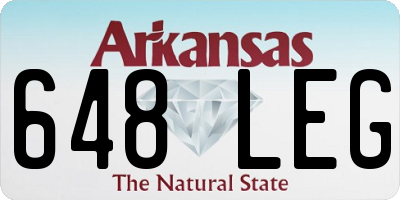 AR license plate 648LEG