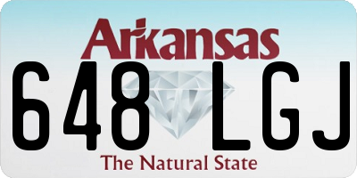 AR license plate 648LGJ