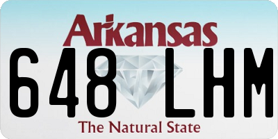 AR license plate 648LHM