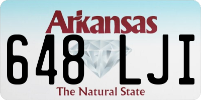 AR license plate 648LJI