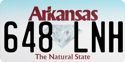 AR license plate 648LNH