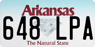 AR license plate 648LPA