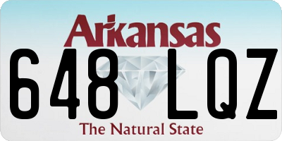 AR license plate 648LQZ