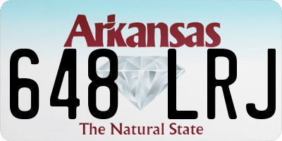 AR license plate 648LRJ