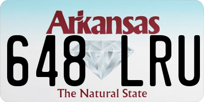 AR license plate 648LRU