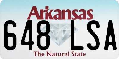 AR license plate 648LSA