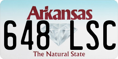 AR license plate 648LSC