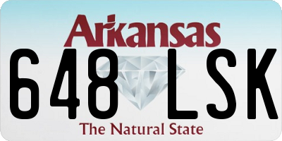 AR license plate 648LSK