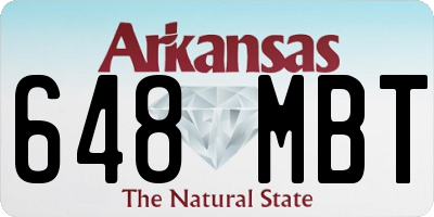 AR license plate 648MBT