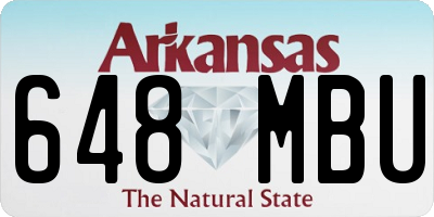 AR license plate 648MBU