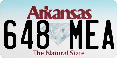 AR license plate 648MEA