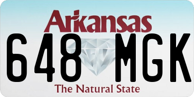AR license plate 648MGK
