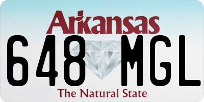 AR license plate 648MGL