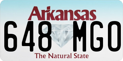AR license plate 648MGO