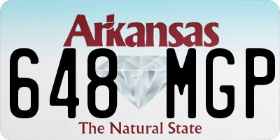 AR license plate 648MGP