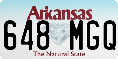 AR license plate 648MGQ
