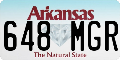 AR license plate 648MGR