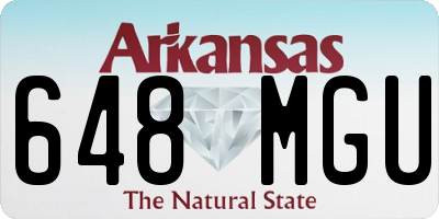 AR license plate 648MGU