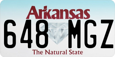 AR license plate 648MGZ
