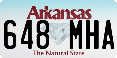 AR license plate 648MHA