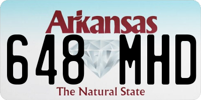 AR license plate 648MHD