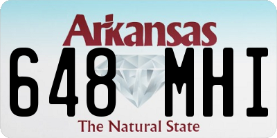 AR license plate 648MHI