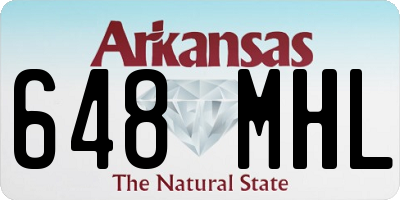 AR license plate 648MHL